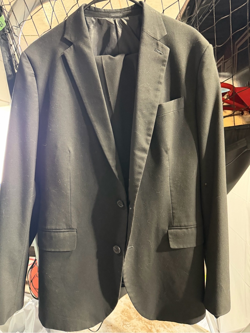Men's Black Suit Blazer and Pants - Classic Two-Button